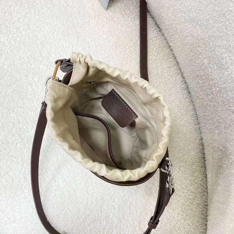 2024 Summer New Fashion Cylinder For Women Split Leather Mini Underarm Shoulder Bag Lady Small Cross-Body Messenger Handbag 2025/06/06