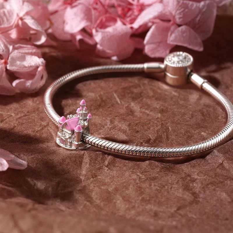 New 925 Sterling Silver Travel Castle Camera Suitcase Pendant Bead Fit Original European Charms Bracelet Jewelry Accessories XJ250607