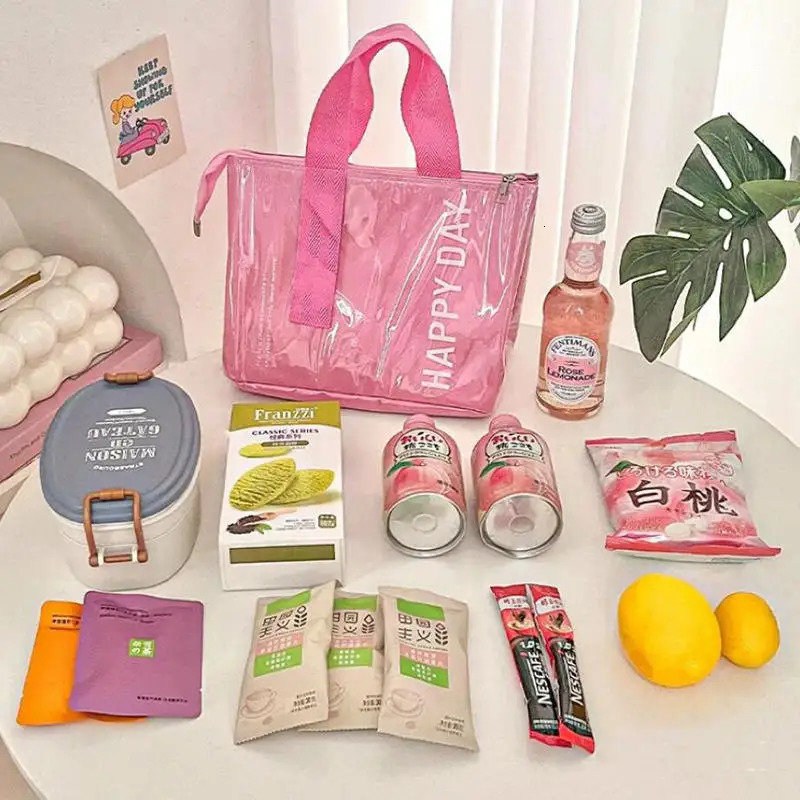 Insulated Lunch Bag hickened Aluminum Foil Camping Picnic Ice Pack School Bento Bag Picnic Food Storage Tote Bag 250606