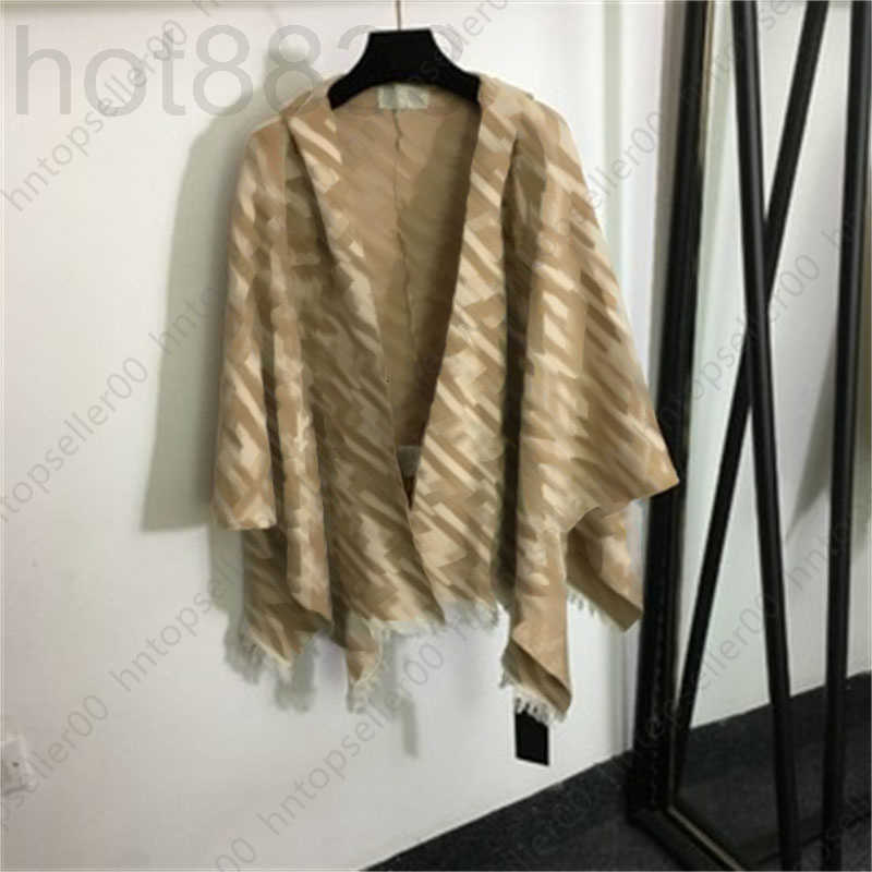 Women's Cape Designer Fashion Hoodie Capes Coat Women Clothes Double f Letters Full Print Lazy Wind Loose Versatile Hooded Shawl CQMA