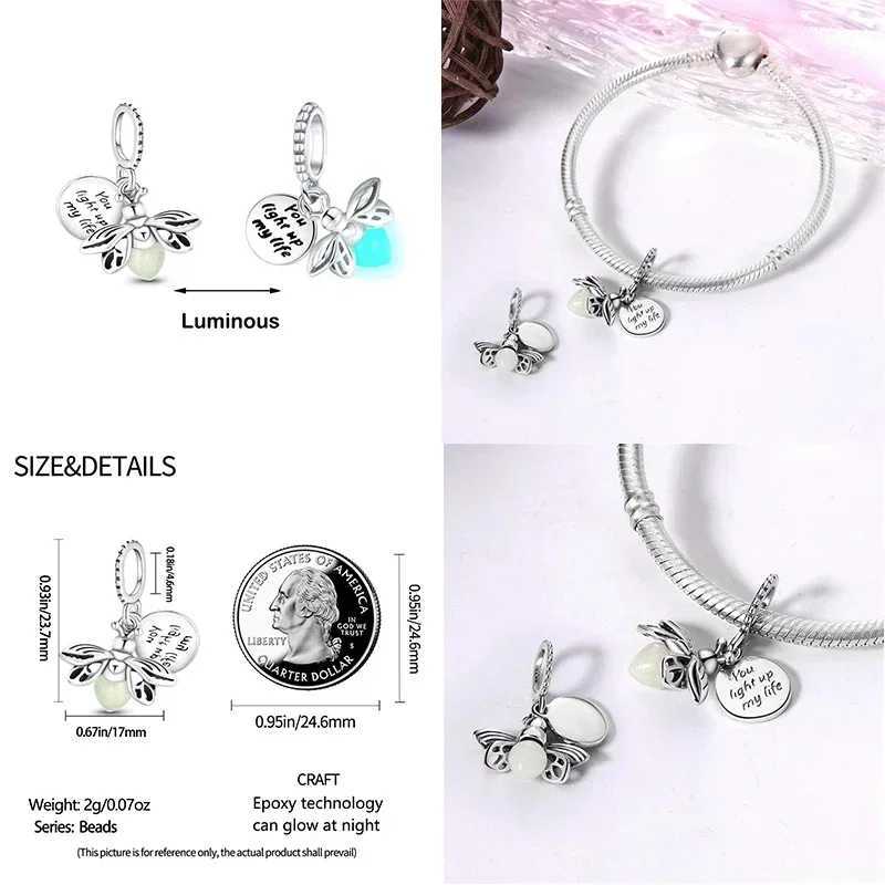 New 925 Sterling Silver Purple Murano Bead Pansy Flower Dangle Charm Fit Original Bracelets Necklace Jewelry Mothers Day Gift XJ250607