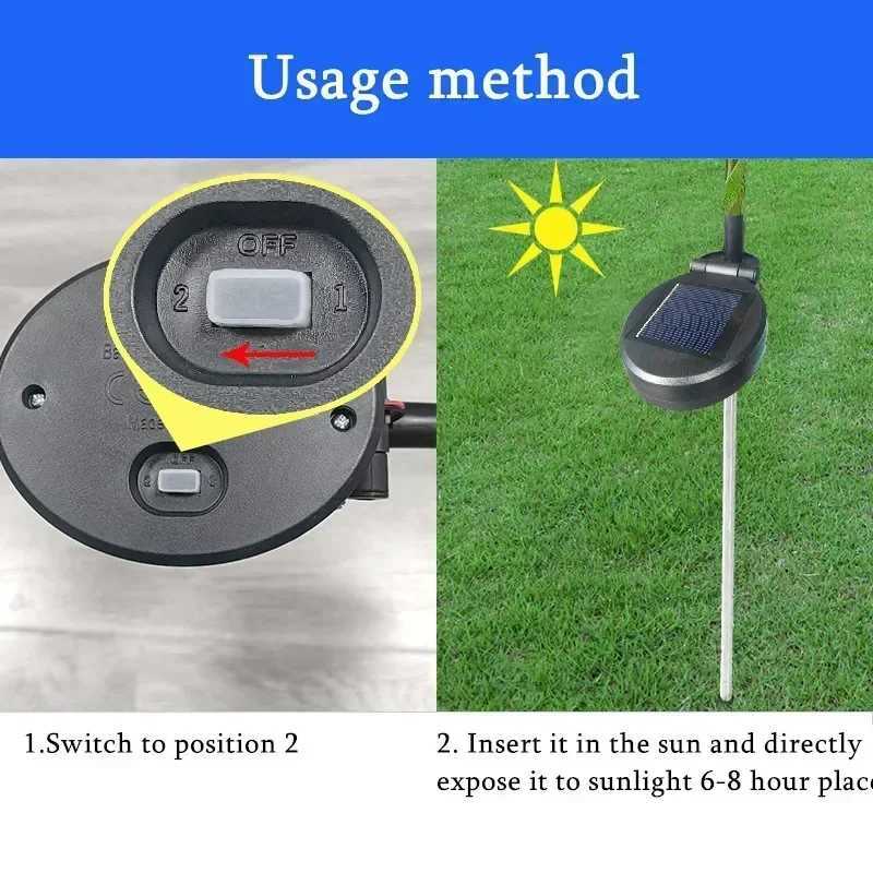 Outdoors Light Courtyard Garden Party Decoration LED Simulation Flower Lawn Villa Landscape Ground Lamps New Solar Orchid Lights W250607