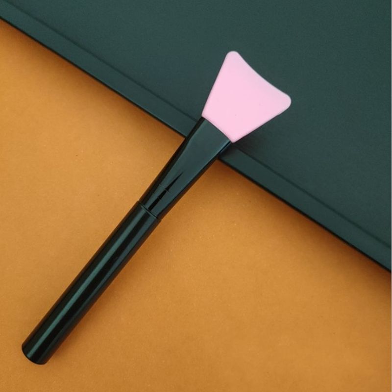face Facial brush Silicone mask brushes cleaning tool black handle