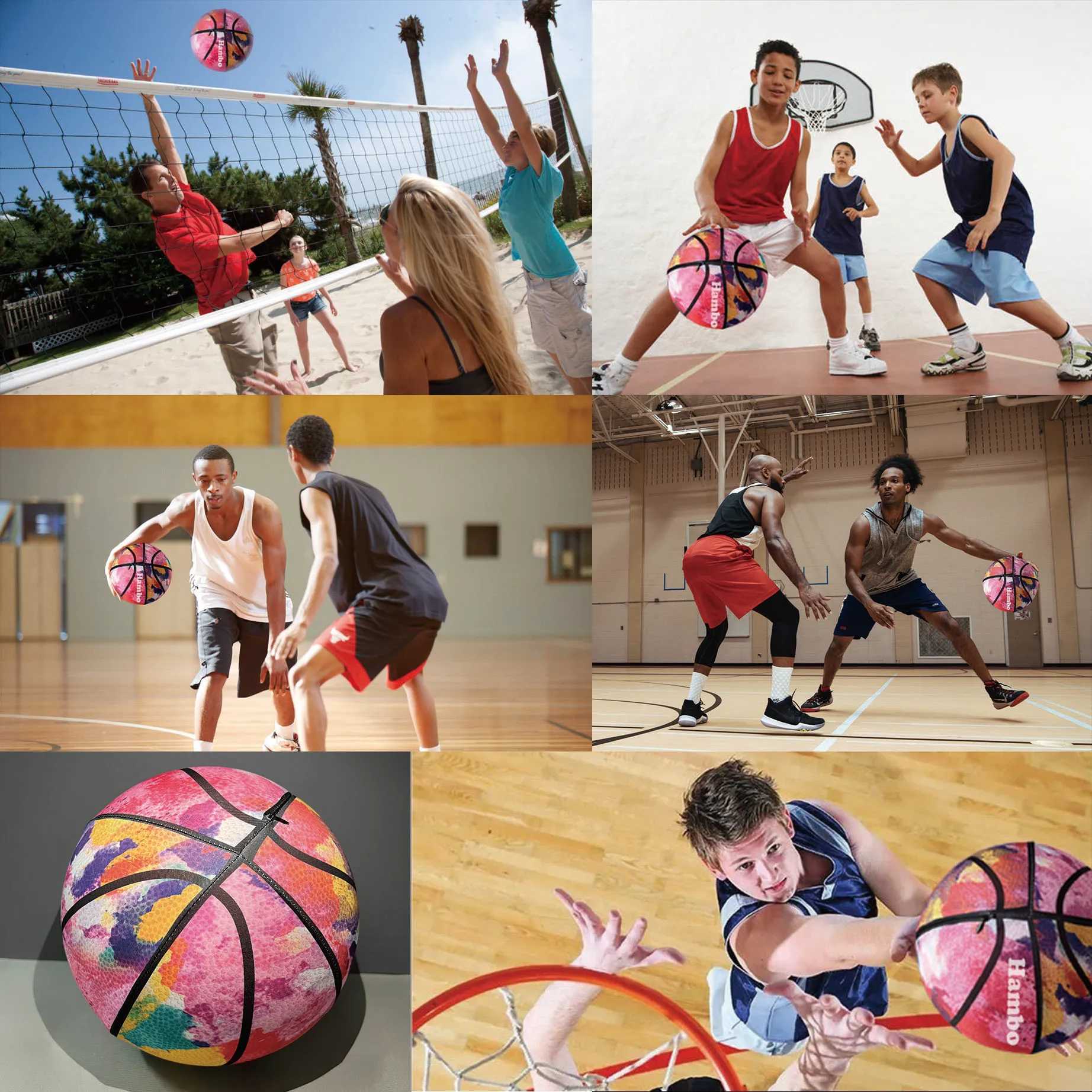 Fabric Cover Silent Basketball Number 7#/5#/3# Durable Airless Foam Basketballs Dribble Quiet Indoor Basketball Hoop Sports Articles XJ250606