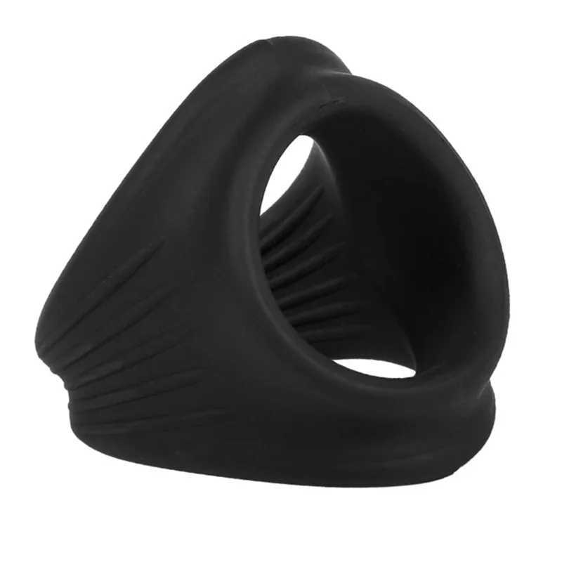 Male Cock Cage Penis Rings Delay Ejaculation Lasting Erection Scrotum Testis Restraint Adult Games Sex Toys For Men Reusable XJ250607