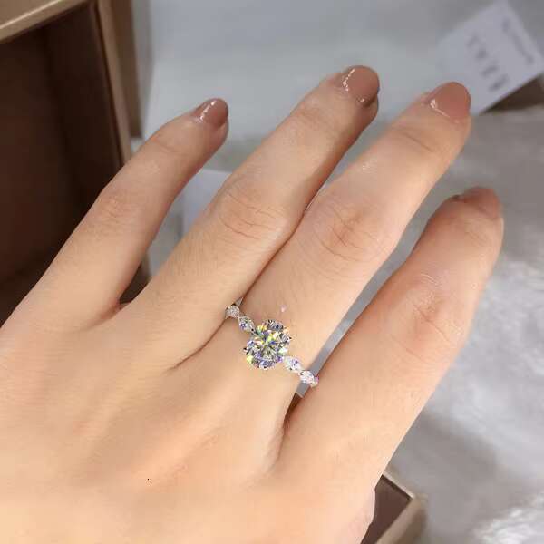 18K Gold Jewelry 1 Ct Diamond Ring Price Initial OVAL Moissanite Loved Ring