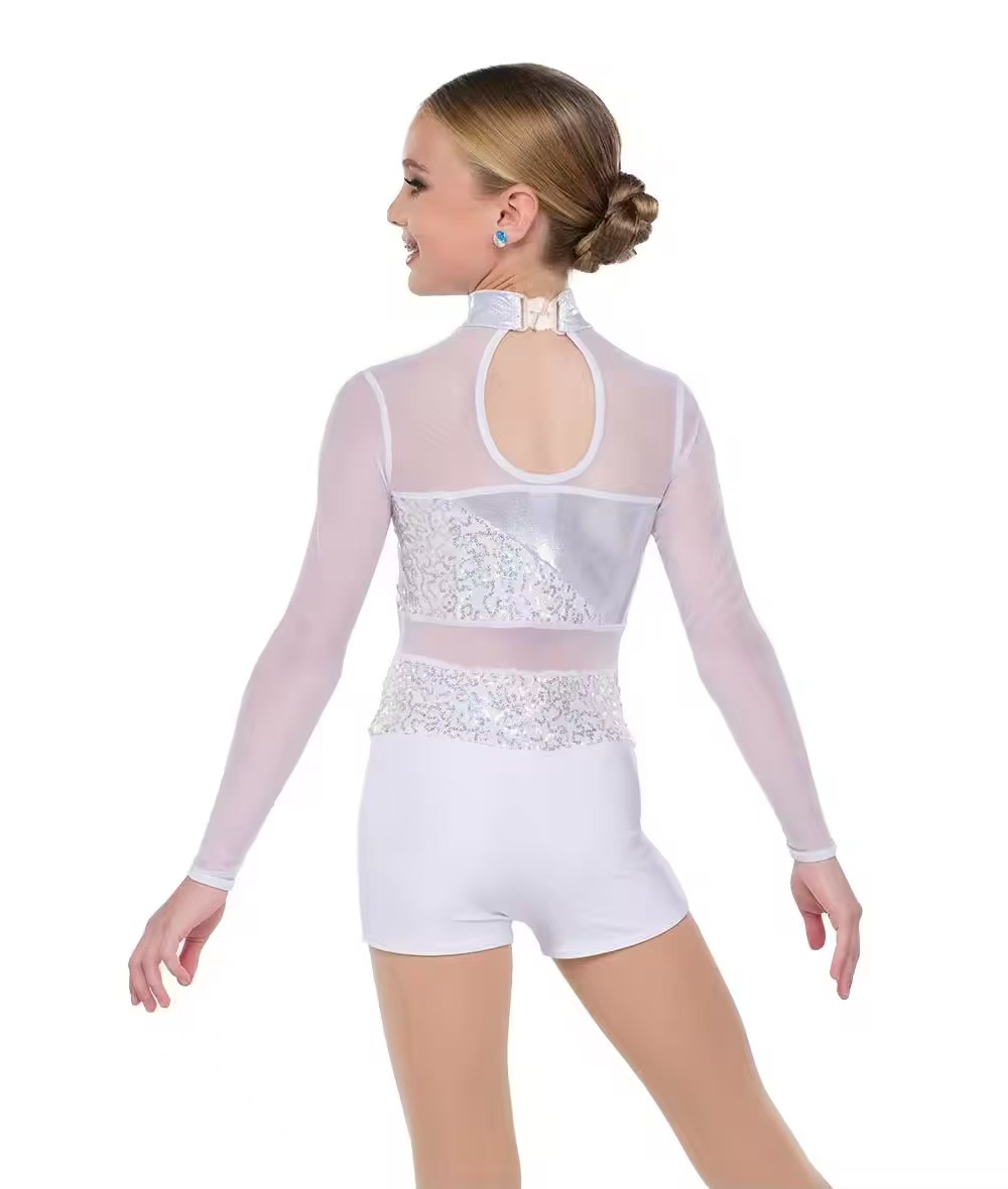 Custom Children Girls Retail and Wholesale Nylon/Lycra Mesh Modern Dance Ballet Leotard