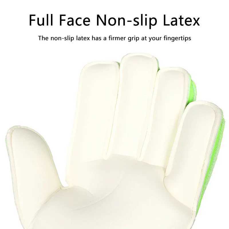 Childs Professional Goalkeeper Gloves Kids Football Latex Thickened Protection Goalkeeper Gloves Soccer Goalie Non-slip Gloves XJ250606