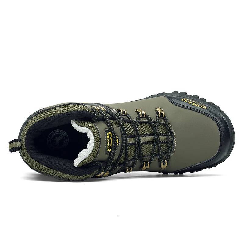 Ddmyoutdoor Autumn Winter Men Outdoor Waterproof Non Slip Camping Man Shoes Hiking Sneakers Warm Fleece Short Boots Outdoor Shoes