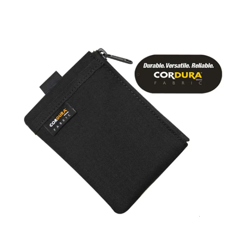 Japanese Style Casual Coin Purse Mini Pouch Zipper Card Wallet Mens Nylon Black Purse Wallets Cute Man Small Bags 250605