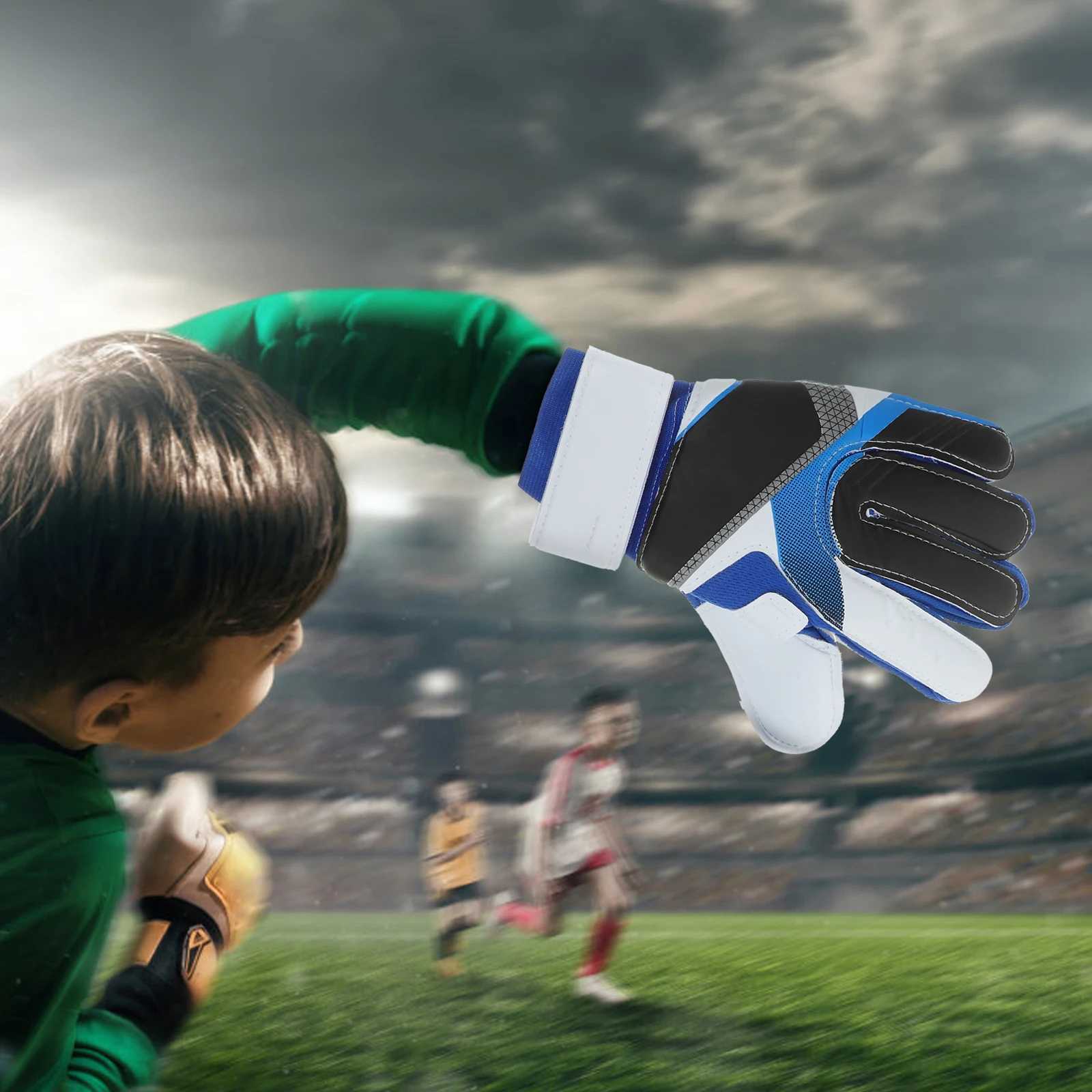 Goalkeeper Gloves Protection Gear Adults Football with Finger Guard Protective Man XJ250606