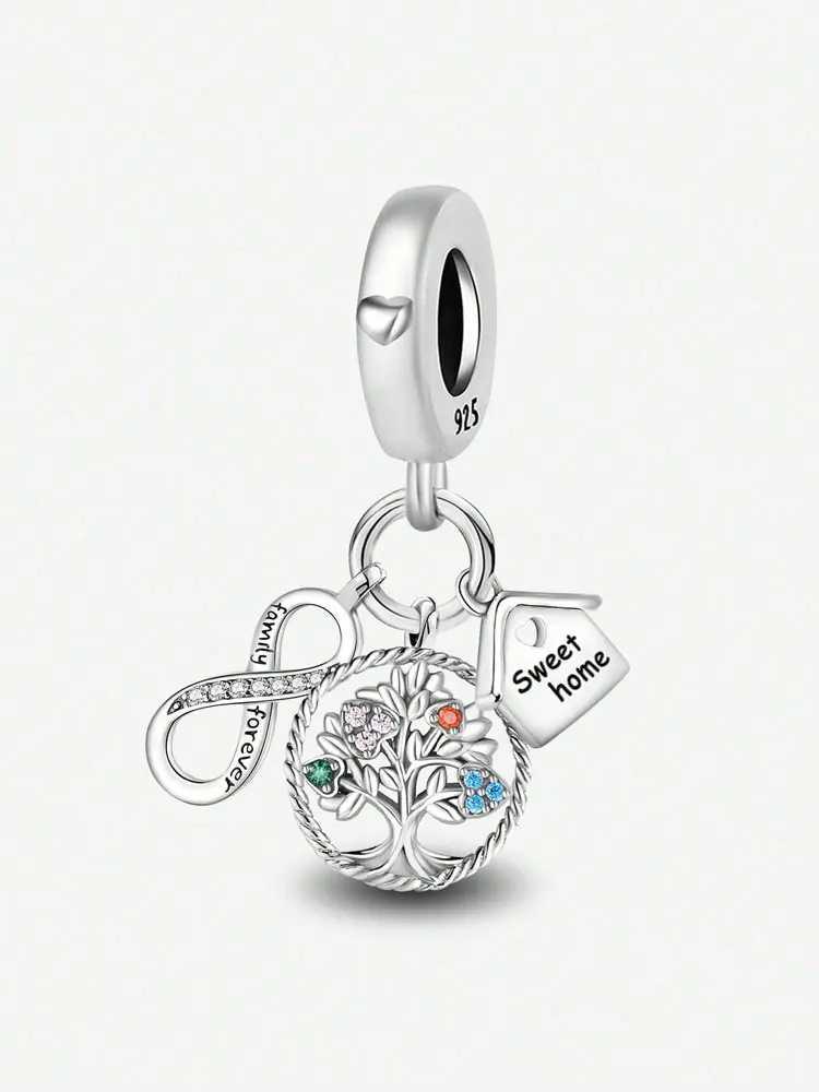 925 Sterling Silver Angels Charm Bead Fit for Women Bracelets Bangles DIY Jewelry Making XJ250607