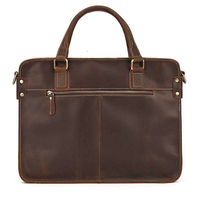 OLOEY Newsbirds 100% leather 15 6 inches retro style briefcase hand for men male business laptop weekender tote bag