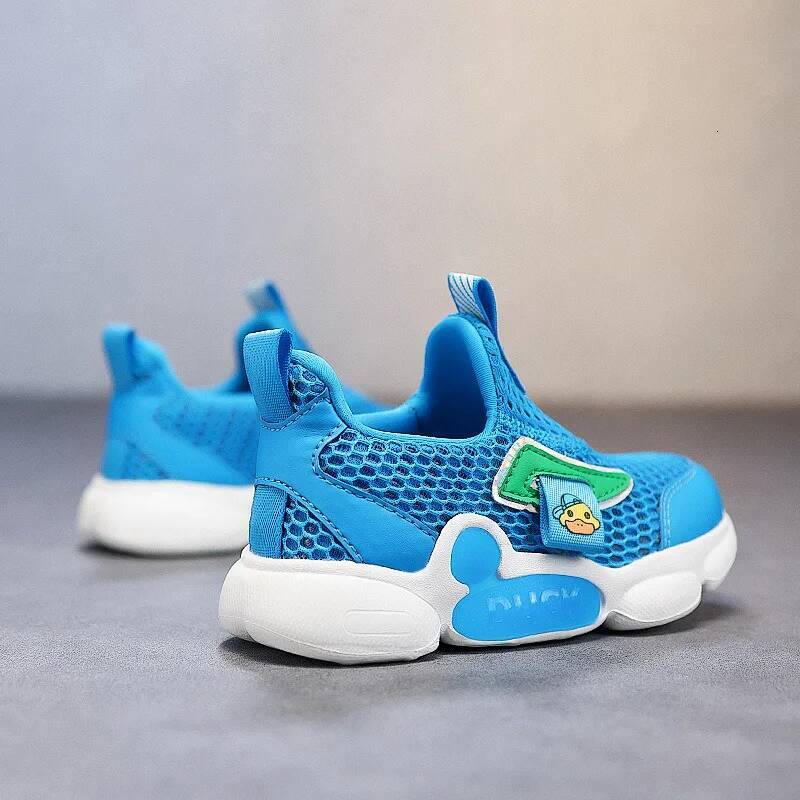 Ddmyoutdoor Lovely Blue Boys Running Size Comfortable Breathable Summer Sneakers Children Slip On Non Slip Sports Shoes Kids Outdoor Shoes