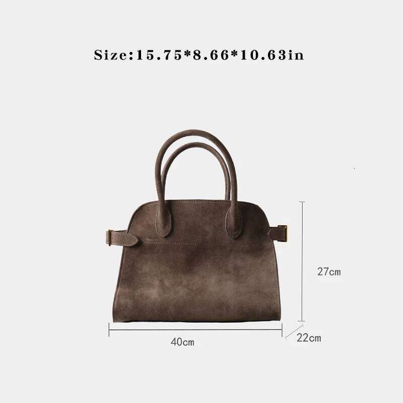 Frosted 2025 New High-End Large Capacity Tote Bag Genuine Leather Versatile Commuter One-Shoulder Handbag For Women