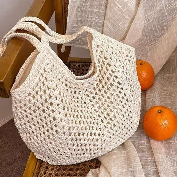 Woven Straw for Women Large Capacity 2025 New Spring Summer Versatile Casual Shoulder Beach Vacation Bag