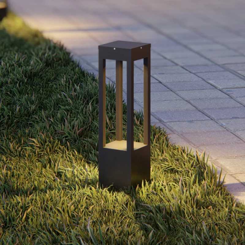 Modern IP65 Waterproof Outdoor Lawn Light 7W LED Warm White Villa Garden Landscape Standing Lamp Aluminum Street Pillar Lighting W250607