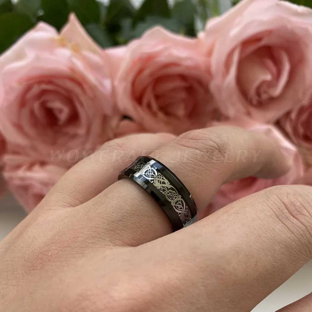 Only Love Black Infinity Heart Couple Rings for Women Men Stainless Steel Jewelry for New Listing Gothic Accessories W250606
