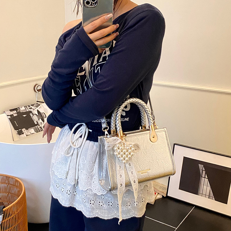 designer Korean Style Niche Design Simple Daily Commuting Bag for Women 2025 Summer New Versatile Crossbody Small Squar