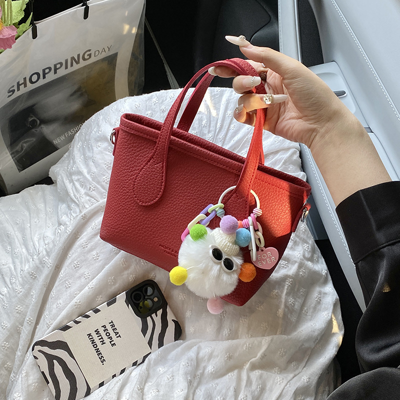 designer Minimalist Fashion Bag Women's Bucket Bag 2025 New Spring Summer Versatile Casual Handbag Shoulder Crossbody Bag