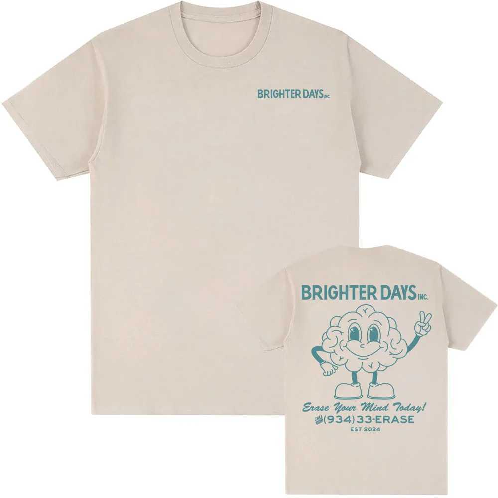 Brighter Days 934-33-ERASE T-Shirt Cotton Summer Ts ArianaGrande Eternal Sunshine Deluxe Album Graphic T Shirt for Men Women X250607