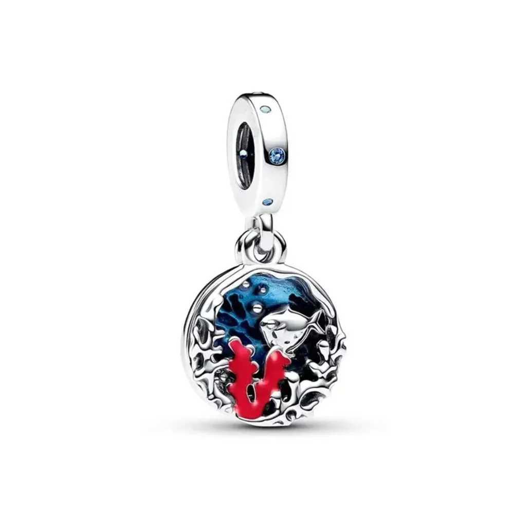 NEW 925 Silver Marine Organism Octopus Charm Fish Pendant Bead Fit Original Snake Bone Chain Accory Bracelet DIY Jewelry Gift XJ250607