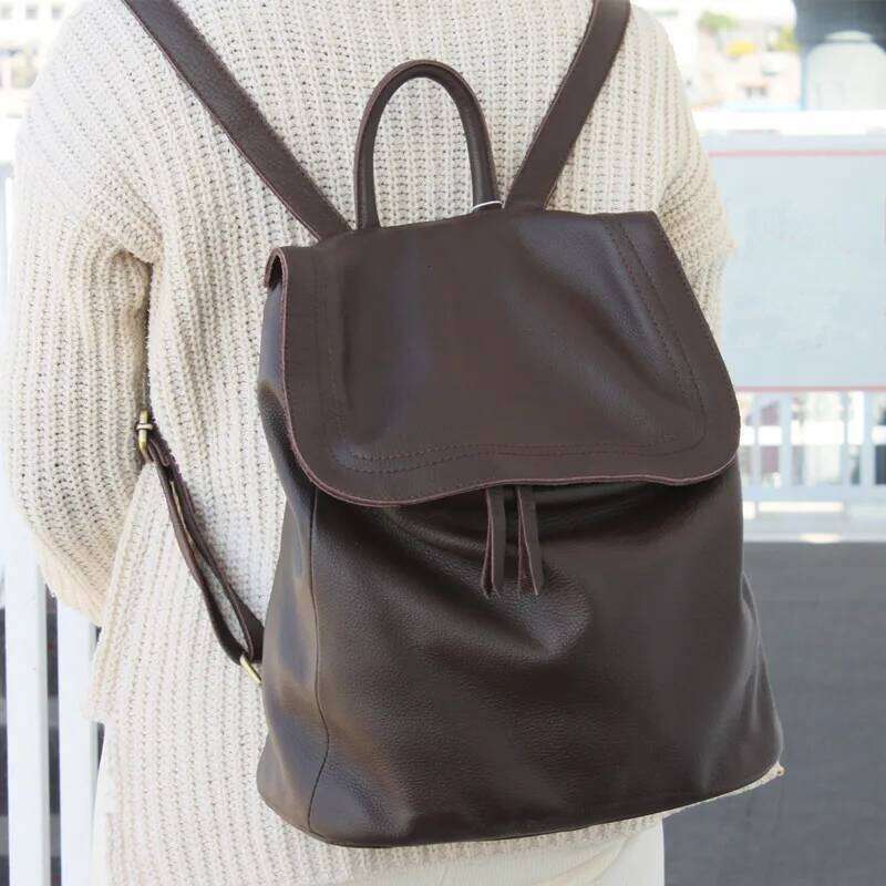 Designer Backpack Bag Women Genuine Leather Travel Bagpack High Quality Simple Bucket Style Large School Backpacks For Girls 2025/06/07