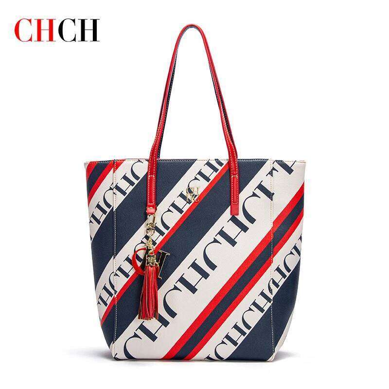 Brand 2024 Women's PVC Bucket Large Capacity Shopping Travel Commuter Tote Fashion New Element Shoulder Bag