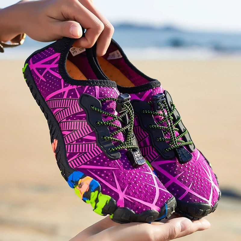 Unisex Aqua Shoes Men Women Outdoor Water Shoes Breathable Beach Quick-Dry Hiking Sneakers Five-Finger Wading Footwear Sports 250605