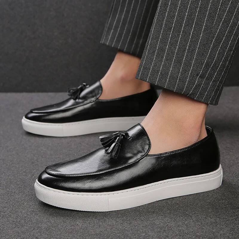 Ddmyoutdoor Italy Casual Summer Leather Loafers Office For Driving Moccasins Comfortable Slip On Party Fashion Shoes Men Outdoor Shoes