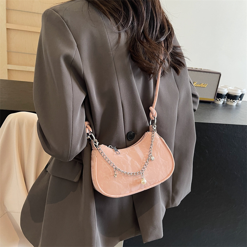 designer Niche Design Chain Underarm Bag 2025 New Women's Versatile Handbag Shoulder Bag Crossbody Bag