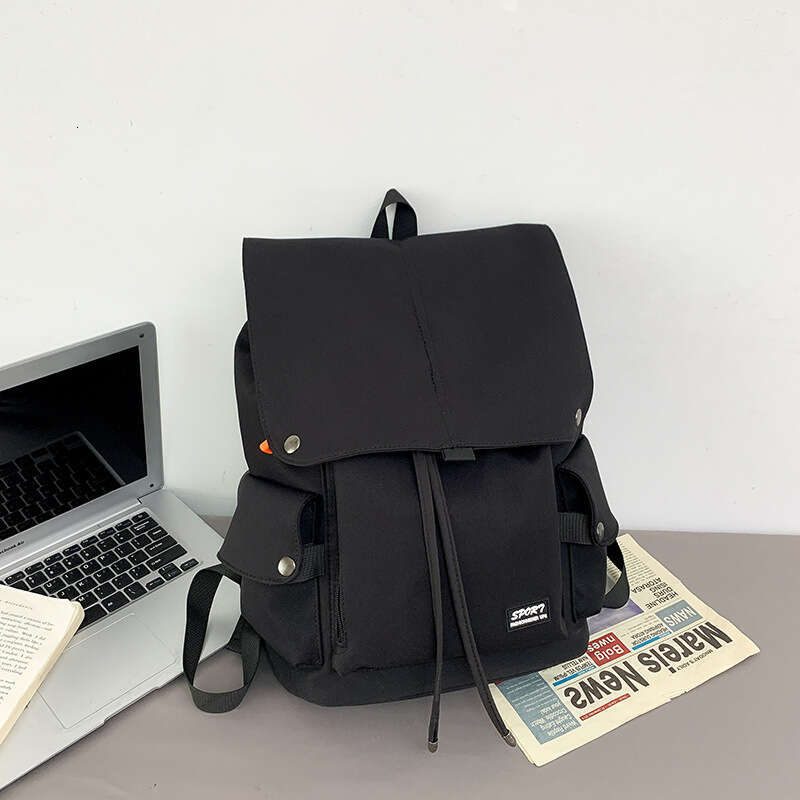 Campus Backpack for Male College Students, Simple and Versatile, Large Capacity Travel Bag, Lightweight Female High School Students Laptop Backpack, T