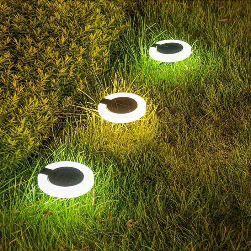 1/4PCS Solar Lights Outdoor Waterproof Atmosphere Light Outdoor Buried Lamps Wall Lighting Lawn Lamp for Balcony Garden Decor XJ250606