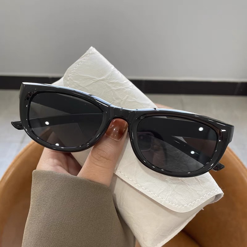 Cat Eye Versatile High-end Sun Protection Street Style Must-have Hip-hop Couple Sunglasses