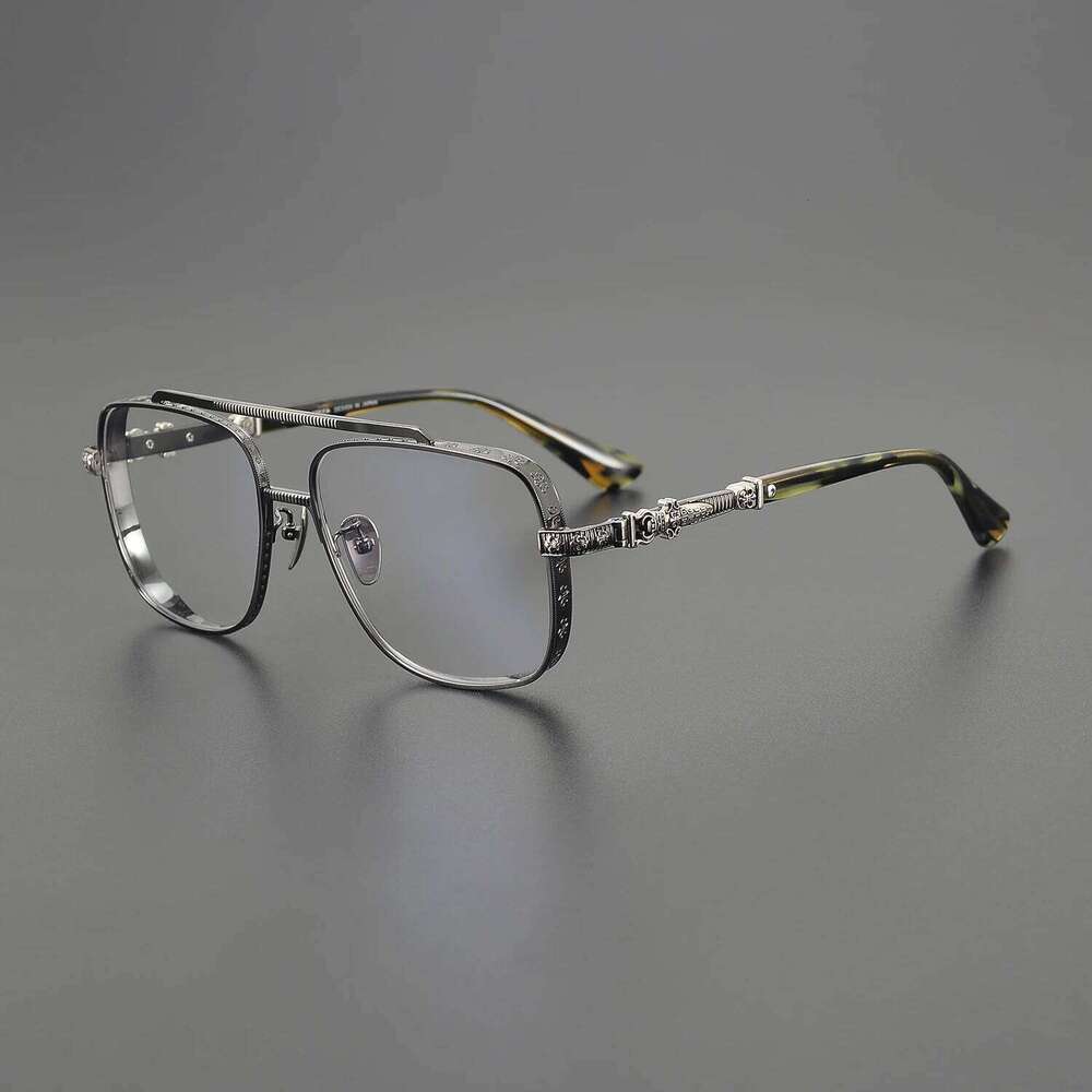 Men Retro Prescription Glasses Gold Pilot Classic Fashion Computer Blue Block Optical Spectacle Eyeglass Reading Eye Frame
