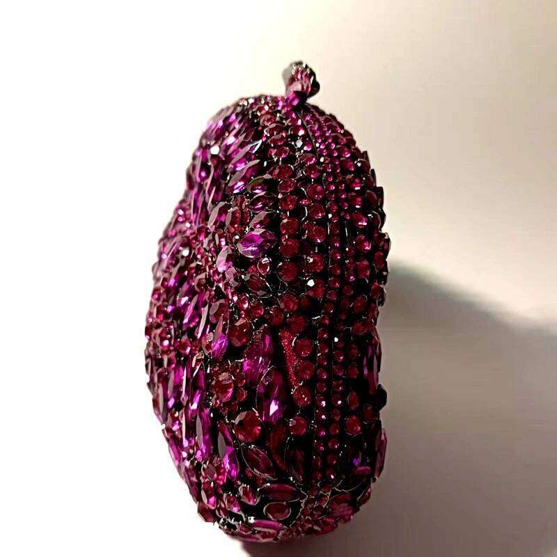 XIYUAN Dia Evening Bag Women Rhinestone Wedding Bridal Clutch Fashion Ladies Celebrities Crystal Handbag for Party