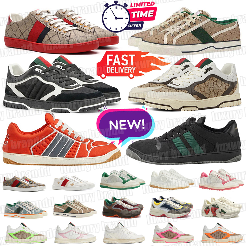 2025Designer shoes Casual Shoes Rhytons Sneakers Multicolor Mens Womens Platform Sneakers Beige Men Trainers Ladies leather Shoe Sneaker size 35-45