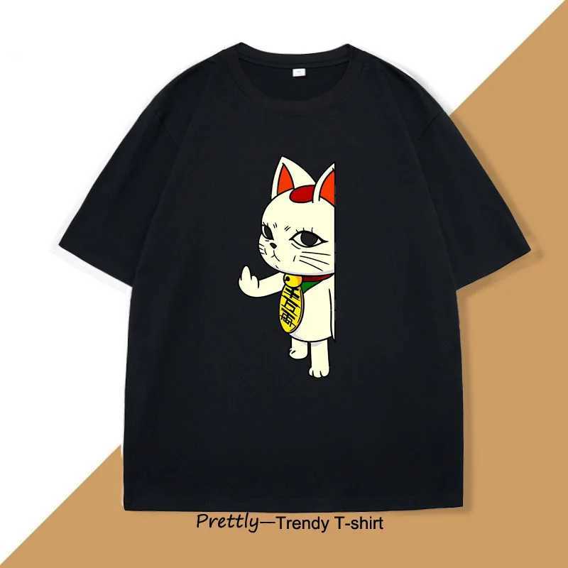 Dandadan Turbo Granny Cat T-shirt Manga Designer Unique Cosplay Momo Anime T-shirt Casual Short Sleeve Mens Clothing X250607