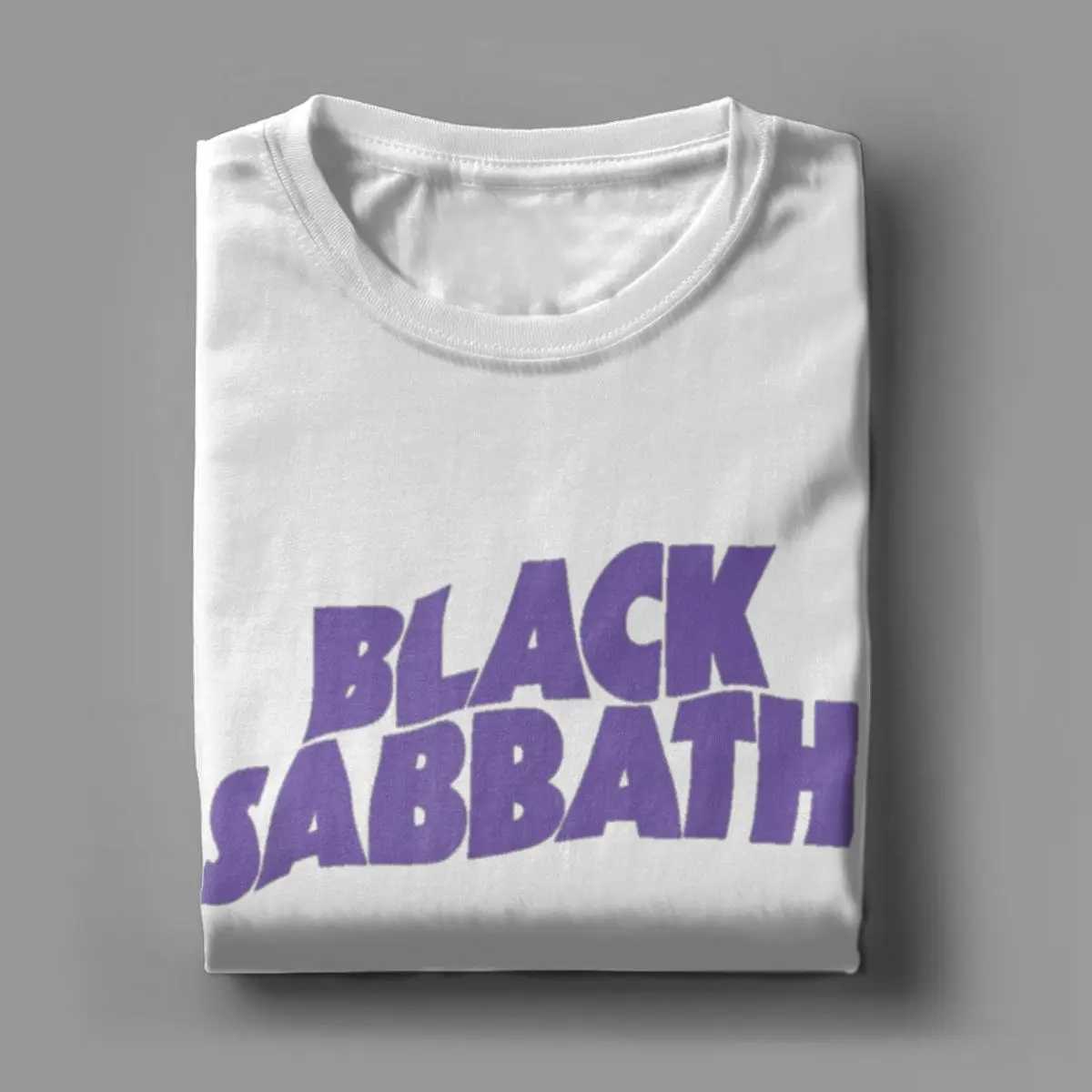 Black T-Shirt for Men British Rock Band Cool Sabbathes Novelty Cotton Tees O Neck Short SLeeve T Shirt Gift Clothes W250607