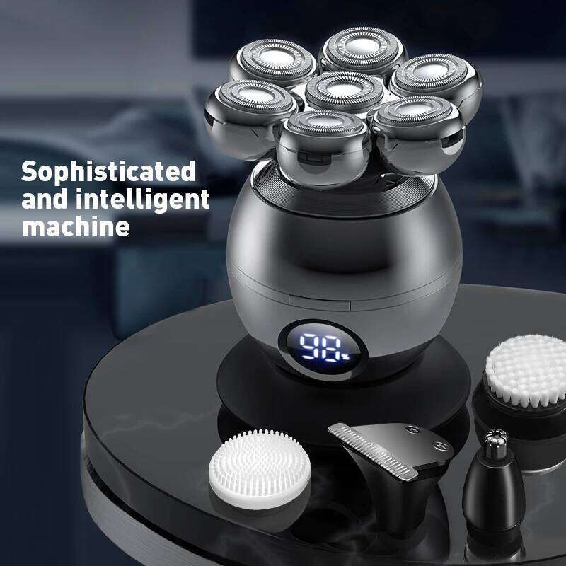 RESUXI 5 In 1 Electric With Charging Base Men's 7D Floating Beard Hair Trimmer Clipper Shaver Waterproof Shaving Hine