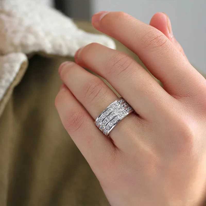 925 Sterling Silver Fashion Women Rings Cubic Zirconia Daily Wear Statement Accessories Wedding Engagement Jewelry Gifts XJ250606