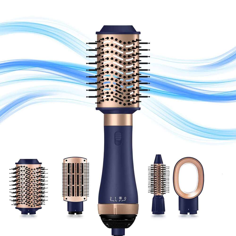 4 In 1 Dryer Hot Comb Professional Curling Iron Hair Straightener Styling Tool Wrap For Styler Air Culer Brush Blow