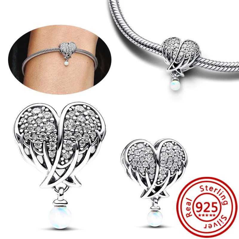 New Original 925 Sterling Silver Snowflake Flowers Heart P Prints Shiny Beads Fit Pantaro Charms Bracelet Jewelry Gift XJ250607