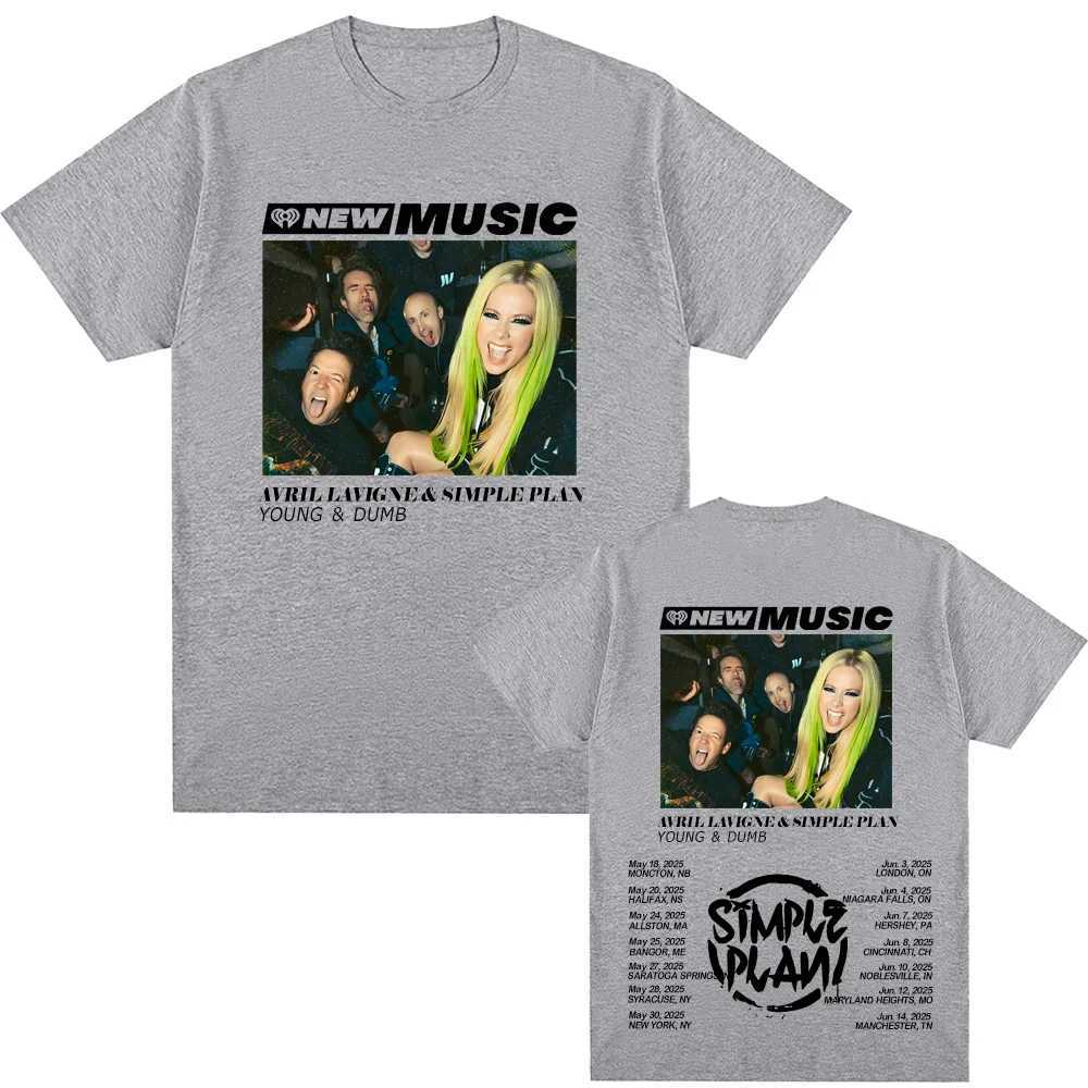 Avril Lavigne - Young Dumb T-Shirt Funko Pop Harajuku Gothic Tee-shirt Short Sleeve Women/men Casual T-shirt Round Neck Tees W250607