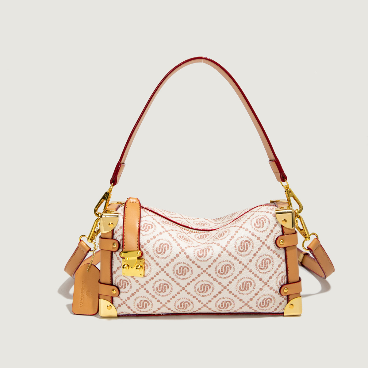 Free Shipping Crossbody Bag For Women 2025 New Dopamine Colorful Printed Box Bag Fashion Soft Leather Ladies Handbag Designer Bags Luxury Can Be Shoul