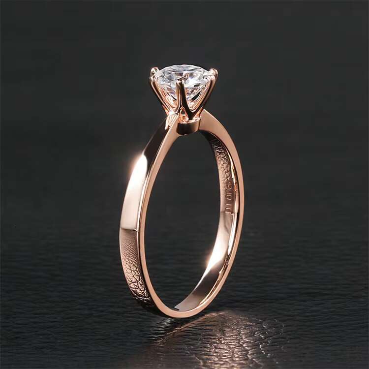 INS Hot Sell 2 Ct Gold Ring New Jewelry Arrivals 2025 18K Gold Wedding Ring for Women