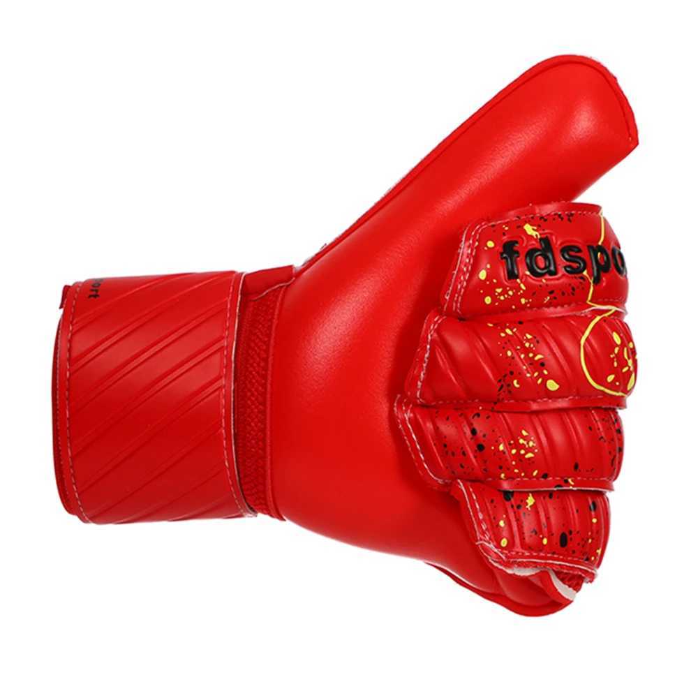 Men Kids Women Soccer Goalkeeper Gloves Non-slip Finger Save Protection Thicken Latex Rugby Football Goalie Keeper Gloves Guard XJ250606