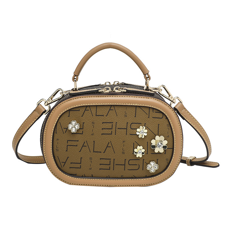 Free Shipping 2025 Luxury Spring/summer New Designer Bags Fashion Printed Handbag Niche High-end Single Shoulder Crossbody Commuter Versatile Small Sq