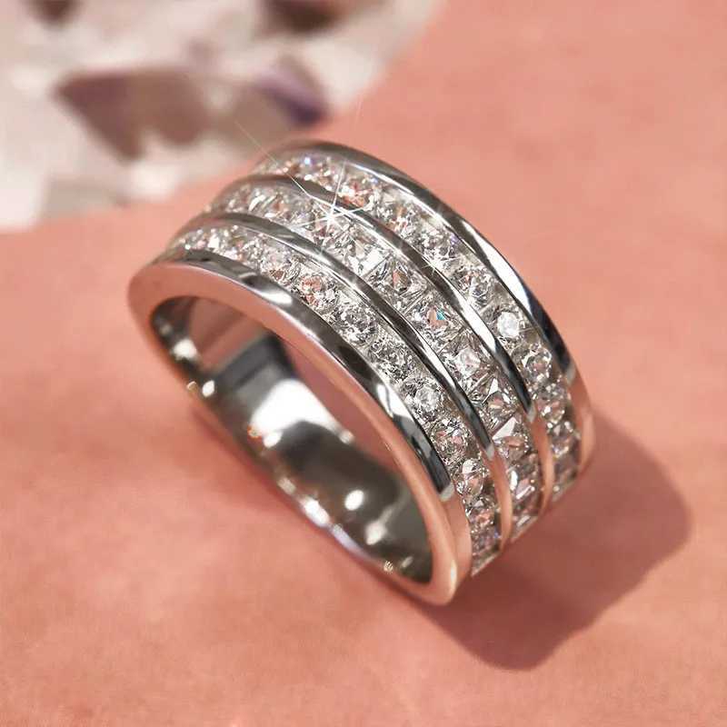925 Sterling Silver Fashion Women Rings Cubic Zirconia Daily Wear Statement Accessories Wedding Engagement Jewelry Gifts XJ250606