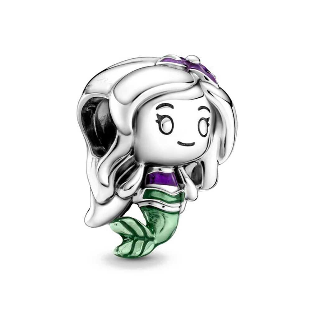 Miniso 925 Sterling Silver DIY Charm Fit Original Bracelet Ocean Clownfish Octopus Crab Pendant Mermaid Charm Beads Gifts XJ250607